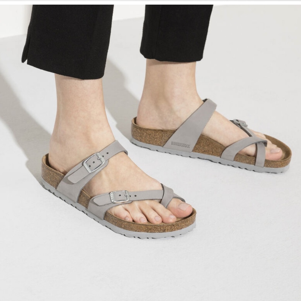 BIRKENSTOCK Mayari Nubuck Leather Sandal